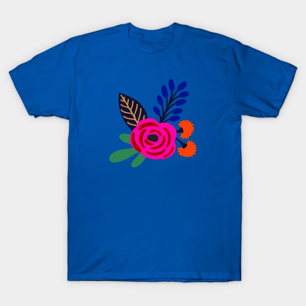 Bold boho flower blooms T-Shirt by Jennifer Ladd